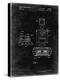 PP1072-Black Grunge Super Nintendo Console Remote and Cartridge Patent Poster-Cole Borders-Premier Image Canvas