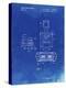 PP1072-Faded Blueprint Super Nintendo Console Remote and Cartridge Patent Poster-Cole Borders-Premier Image Canvas