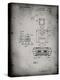 PP1072-Faded Grey Super Nintendo Console Remote and Cartridge Patent Poster-Cole Borders-Premier Image Canvas