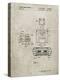 PP1072-Sandstone Super Nintendo Console Remote and Cartridge Patent Poster-Cole Borders-Premier Image Canvas