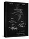 PP1079-Vintage Black Swim Fins Patent Poster-Cole Borders-Premier Image Canvas