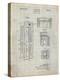 PP1088-Antique Grid Parchment Telephone Booth Patent Poster-Cole Borders-Premier Image Canvas