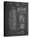 PP1088-Chalkboard Telephone Booth Patent Poster-Cole Borders-Premier Image Canvas