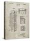 PP1088-Sandstone Telephone Booth Patent Poster-Cole Borders-Premier Image Canvas