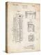 PP1088-Vintage Parchment Telephone Booth Patent Poster-Cole Borders-Premier Image Canvas