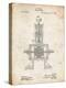 PP1096-Vintage Parchment Tesla Steam Engine Patent Poster-Cole Borders-Premier Image Canvas