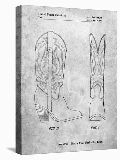 PP1098-Slate Texas Boot Company 1983 Cowboy Boots Patent Poster-Cole Borders-Premier Image Canvas