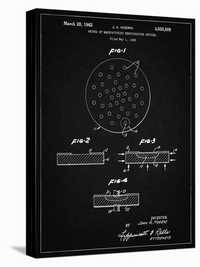 PP1113-Vintage Black Transistor Semiconductor Patent Poster-Cole Borders-Premier Image Canvas