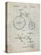 PP1114-Antique Grid Parchment Tricycle Patent Poster-Cole Borders-Premier Image Canvas