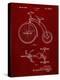 PP1114-Burgundy Tricycle Patent Poster-Cole Borders-Premier Image Canvas