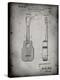 PP1117-Faded Grey Ukulele Patent Poster-Cole Borders-Premier Image Canvas