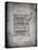 PP1125-Faded Grey Vintage Slot Machine 1932 Patent Poster-Cole Borders-Premier Image Canvas