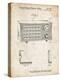 PP1126-Vintage Parchment Vintage Table Radio Patent Poster-Cole Borders-Premier Image Canvas