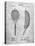 PP1127-Slate Vintage Tennis Racket 1891 Patent Poster-Cole Borders-Premier Image Canvas