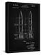 PP1129-Vintage Black Von Braun Rocket Missile Patent Poster-Cole Borders-Premier Image Canvas