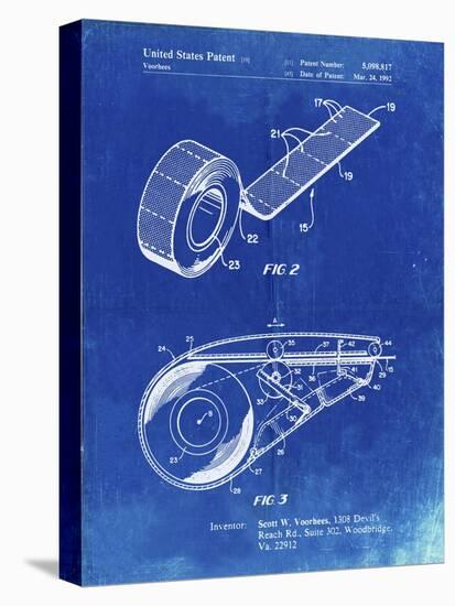 PP1133-Faded Blueprint White Out Tape Patent Poster-Cole Borders-Premier Image Canvas