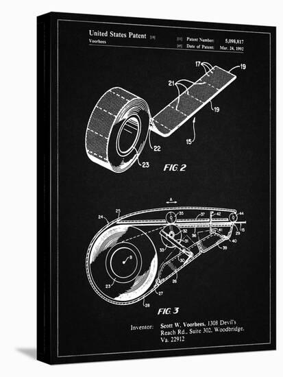 PP1133-Vintage Black White Out Tape Patent Poster-Cole Borders-Premier Image Canvas