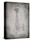 PP1137-Faded Grey Windmill 1906 Patent Poster-Cole Borders-Premier Image Canvas