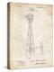 PP1137-Vintage Parchment Windmill 1906 Patent Poster-Cole Borders-Premier Image Canvas