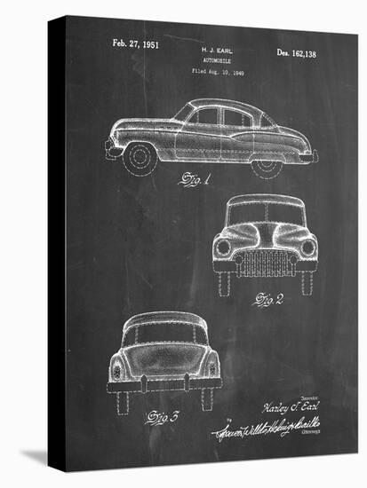 PP134- Chalkboard Buick Super 1949 Car Patent Poster-Cole Borders-Premier Image Canvas