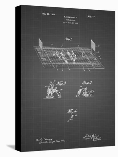 PP142- Black Grid Football Board Game Patent Poster-Cole Borders-Premier Image Canvas