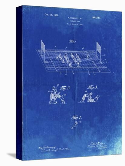 PP142- Faded Blueprint Football Board Game Patent Poster-Cole Borders-Premier Image Canvas