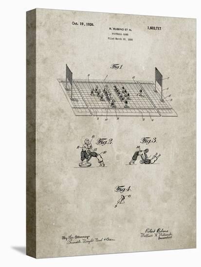 PP142- Sandstone Football Board Game Patent Poster-Cole Borders-Premier Image Canvas