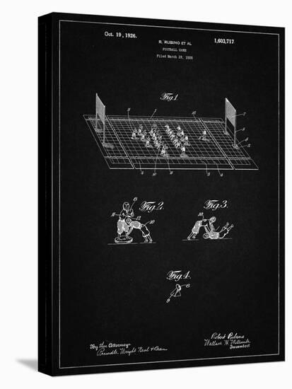 PP142- Vintage Black Football Board Game Patent Poster-Cole Borders-Premier Image Canvas