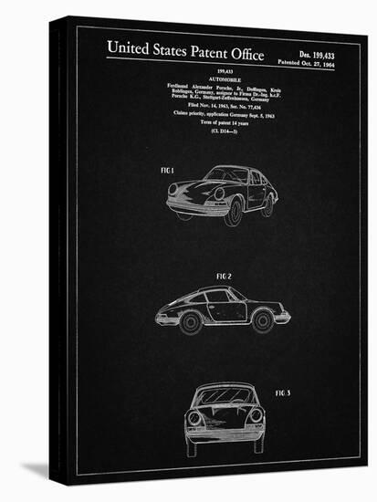 PP144- Vintage Black 1964 Porsche 911  Patent Poster-Cole Borders-Premier Image Canvas