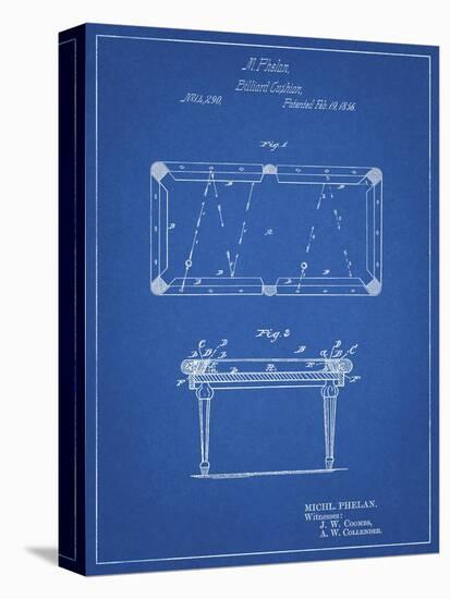 PP149- Blueprint Pool Table Patent Poster-Cole Borders-Premier Image Canvas