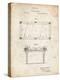 PP149- Vintage Parchment Pool Table Patent Poster-Cole Borders-Premier Image Canvas