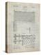 PP181- Antique Grid Parchment Tennis Net Patent Poster-Cole Borders-Premier Image Canvas