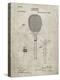 PP183- Sandstone Tennis Racket 1892 Patent Poster-Cole Borders-Premier Image Canvas