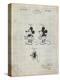 PP191- Antique Grid Parchment Mickey Mouse 1929 Patent Poster-Cole Borders-Premier Image Canvas