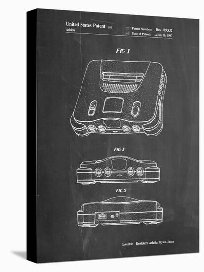 PP276-Chalkboard Nintendo 64 Patent Poster-Cole Borders-Premier Image Canvas