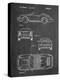 PP305-Chalkboard Porsche 911 Carrera Patent Poster-Cole Borders-Premier Image Canvas