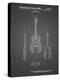 PP306-Black Grid Buck Owens American Guitar Patent Poster-Cole Borders-Premier Image Canvas