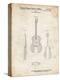PP306-Vintage Parchment Buck Owens American Guitar Patent Poster-Cole Borders-Premier Image Canvas