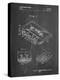 PP319-Chalkboard Cassette Tape Patent Poster-Cole Borders-Premier Image Canvas