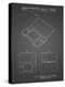 PP346-Black Grid Nintendo DS Patent Poster-Cole Borders-Premier Image Canvas