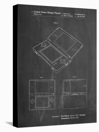 PP346-Chalkboard Nintendo DS Patent Poster-Cole Borders-Premier Image Canvas