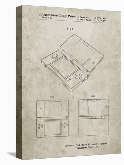 PP346-Sandstone Nintendo DS Patent Poster-Cole Borders-Premier Image Canvas