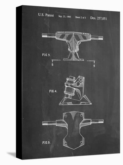 PP385-Chalkboard Skateboard Trucks Patent Poster-Cole Borders-Premier Image Canvas