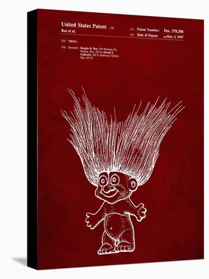 PP406-Burgundy Troll Doll Patent Poster-Cole Borders-Premier Image Canvas