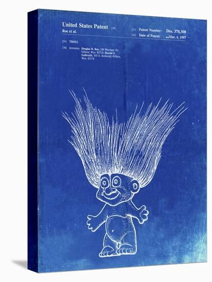 PP406-Faded Blueprint Troll Doll Patent Poster-Cole Borders-Premier Image Canvas