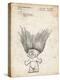 PP406-Vintage Parchment Troll Doll Patent Poster-Cole Borders-Premier Image Canvas