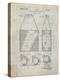 PP436-Antique Grid Parchment Tennis Hopper Patent Poster-Cole Borders-Premier Image Canvas
