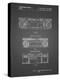 PP448-Black Grid Hitachi Boom Box Patent Poster-Cole Borders-Premier Image Canvas