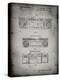 PP448-Faded Grey Hitachi Boom Box Patent Poster-Cole Borders-Premier Image Canvas