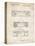 PP448-Vintage Parchment Hitachi Boom Box Patent Poster-Cole Borders-Premier Image Canvas